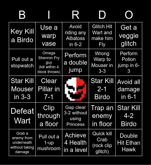 SMBingo 2U Bingo Card