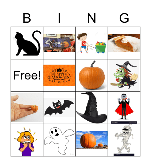 Big Pumpkin Bingo Card