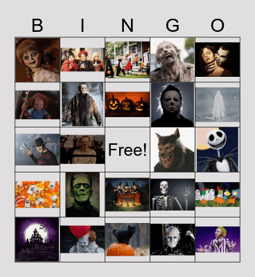Halloween Bingo Card