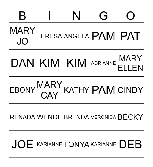 CARE MANAGERS Bingo Card