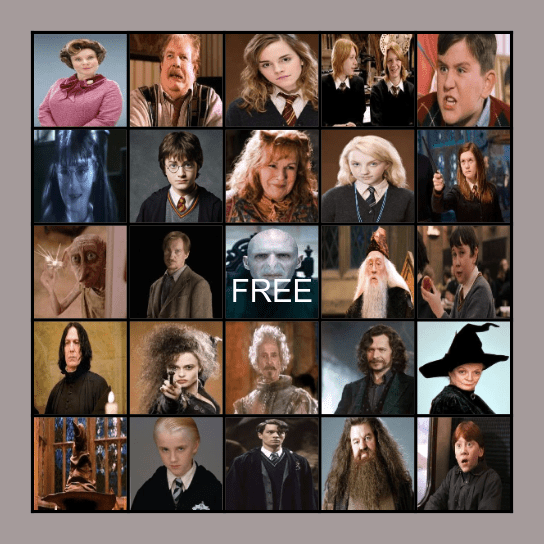 Who Said It? Bingo Card