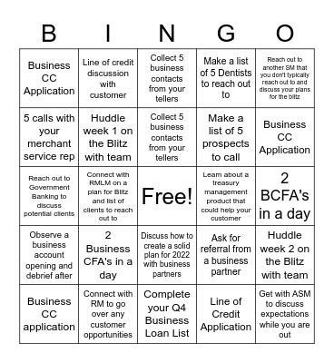 SB Blitz BINGO Card