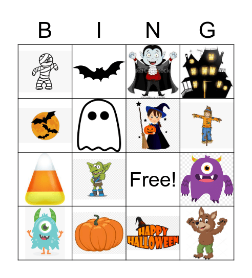 Halloween Bingo Card