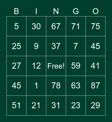 CBRE Fall Fest Bingo Card