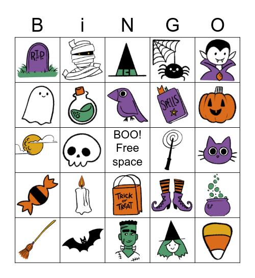 Halloween Bingo! Bingo Card