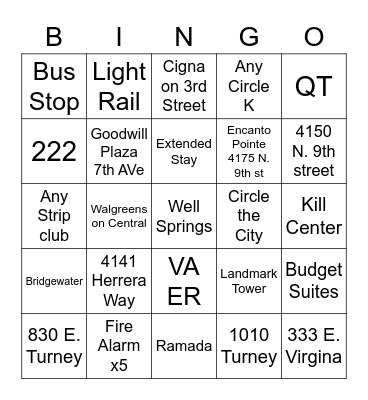 Shark Tank Bingo Card