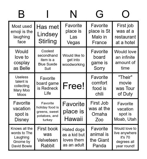 Bingo Card