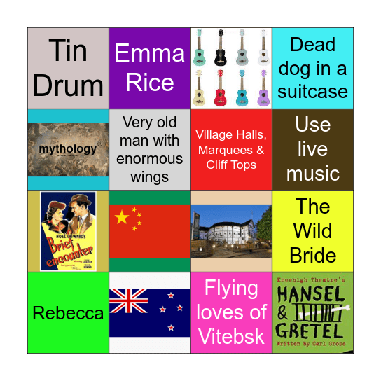 Imogen's Drama Bingo Card