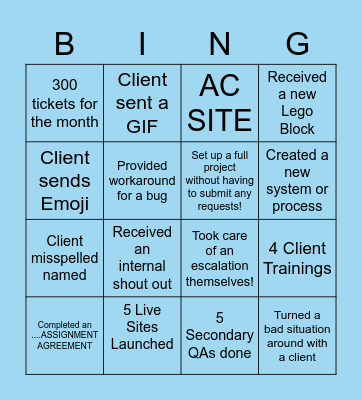 F6 BINGO Card