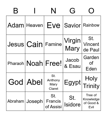 4th Grade Chapters 1-7 Bingo Card