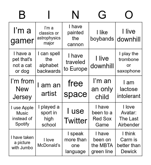 plp identity workshop Bingo Card