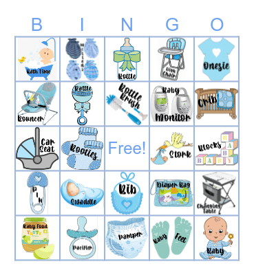 CK Baby Shower Bingo Card