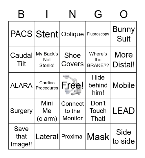 C ARM BINGO Card