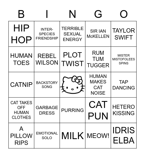 PAWsome & FURmidable CATS Bingo Card