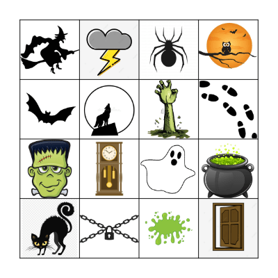Halloween Sounds - Kid Bopz Bingo Card