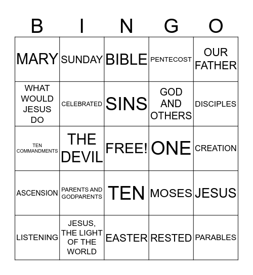 THIRD GRADE YEAR END REVIEW 2015 Bingo Card