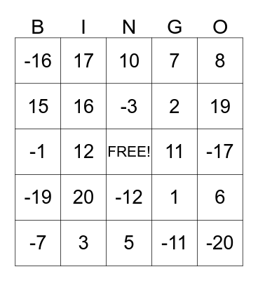 STOP bingo time Bingo Card