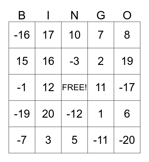 STOP bingo time Bingo Card