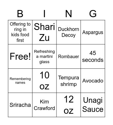 BrickTop's Bingo Card