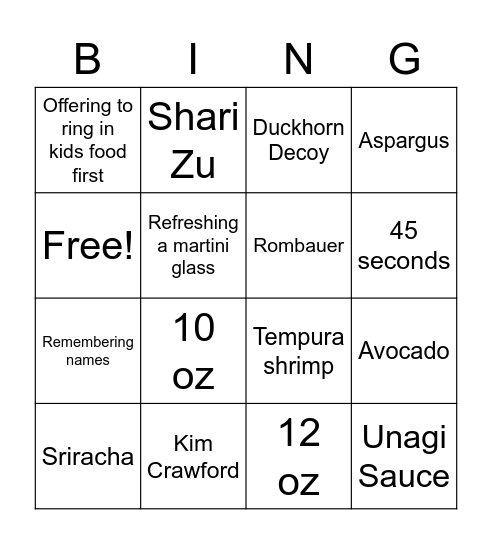 BrickTop's Bingo Card