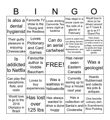 Who is Who - Staff Bingo 3 Bingo Card