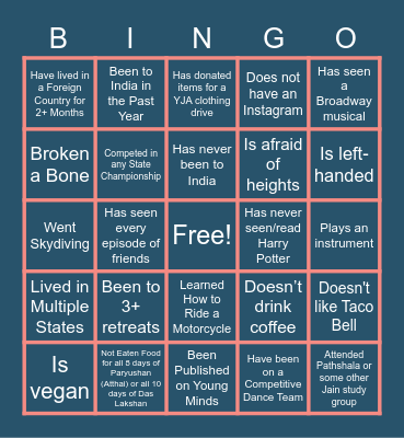Board Meeting Bingo! Bingo Card