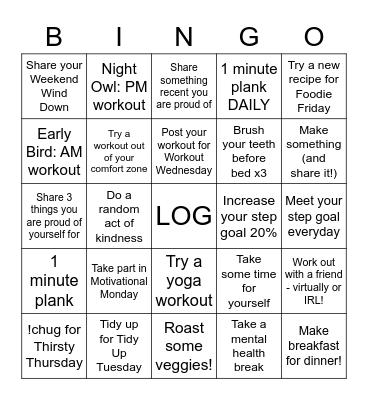 BIGFOOT BINGO Card