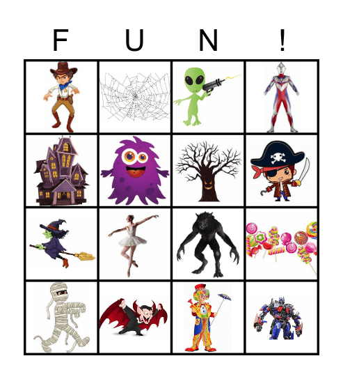 Halloween Bingo Card