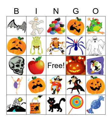 Halloween Bingo Game Bingo Card