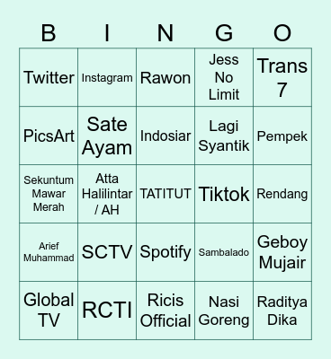 LARA LYVONNE Bingo Card