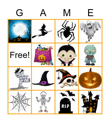 Halloween Bingo Card