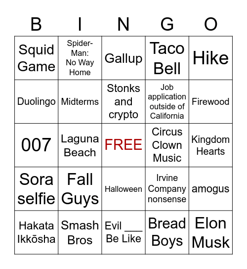 Bingo Card