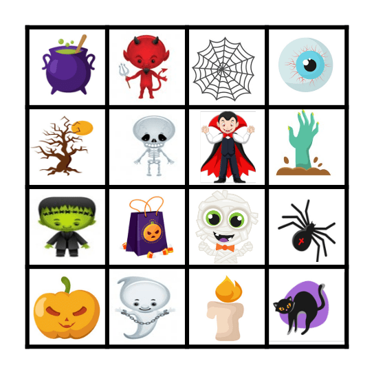 Halloween Bingo Card