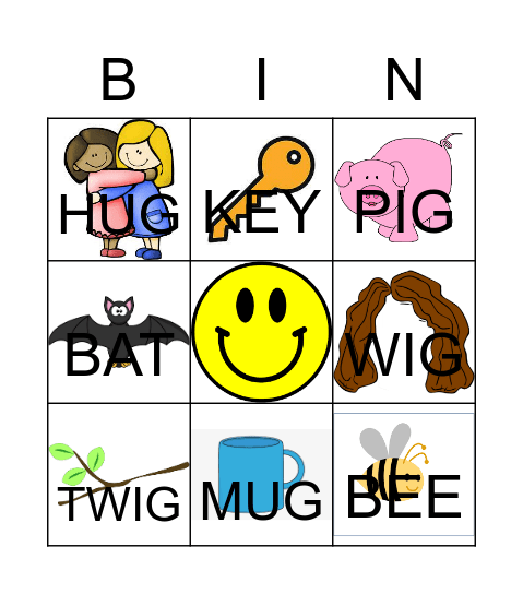 RHYMING BINGO Card