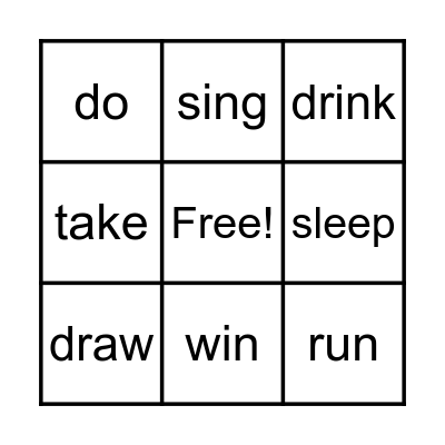 Irregular bingo Card