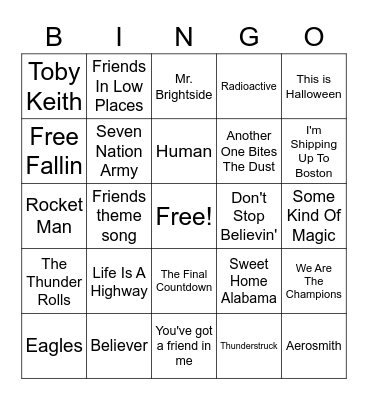 Dock Music BingoUntitled Bingo Card