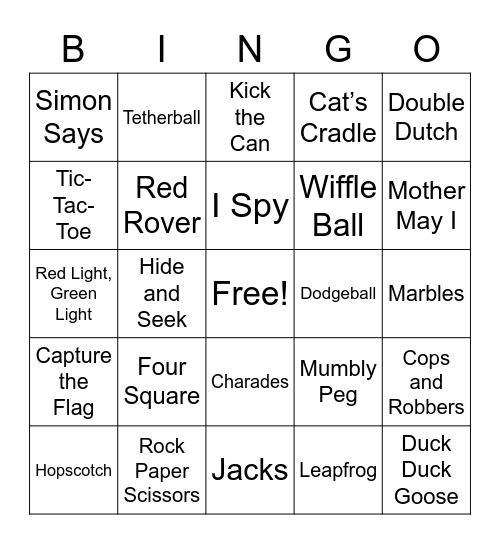 Let’s Play Bingo Card