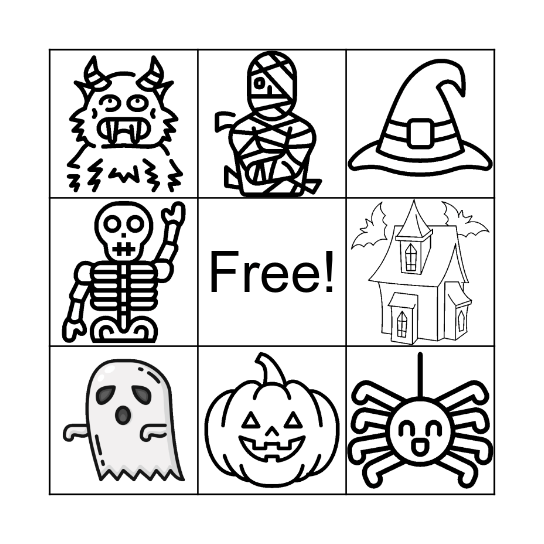 HALLOWEEN BINGO! Bingo Card