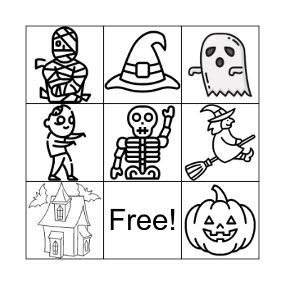 HALLOWEEN BINGO! Bingo Card