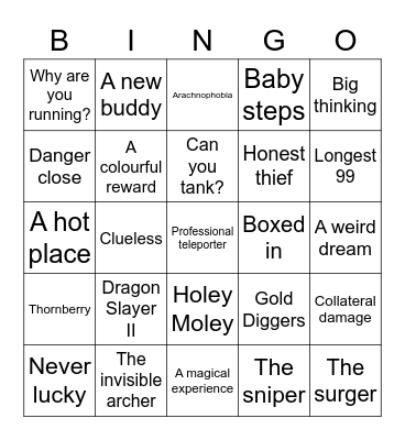 Rebirth Autumn Bingo 2021 Bingo Card