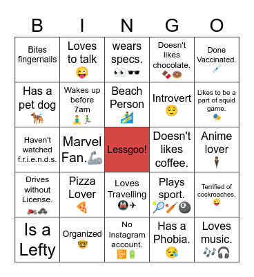 Let's spill The Tea!! Bingo Card
