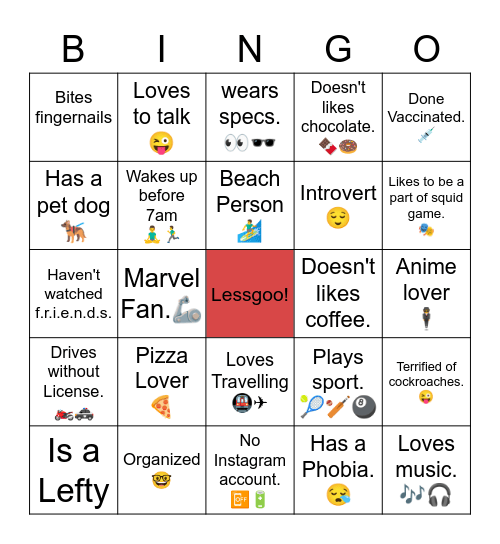 Let's spill The Tea!! Bingo Card