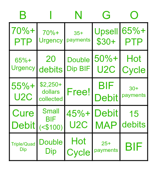 WEEK 4: AM Bingo Card