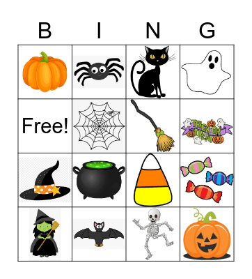 Halloween Bingo Card