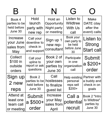 May-June 2015 Bingo! Bingo Card