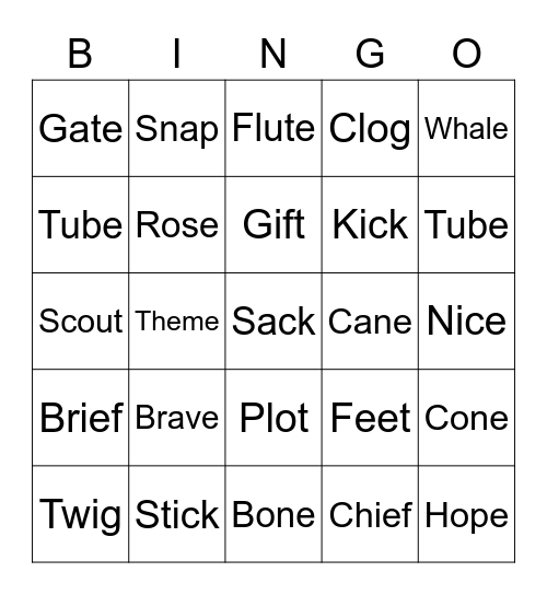 Bingo Card
