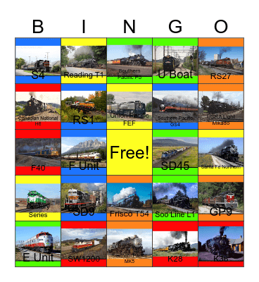 Portrait of the Rails Bingo Card