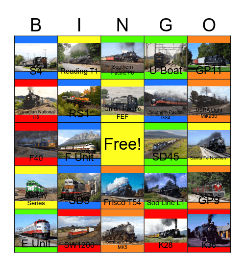 Portrait of the Rails Bingo Card