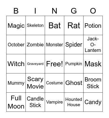 Halloween in the US Bingo Card