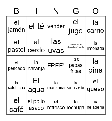BANKER Bingo Card